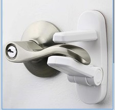 Door Lever Locks 4 Pack Prevents Toddlers from Opening Doors Durable ABS with