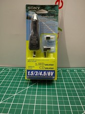 Genuine SONY DCC-E345 Car DC Adaptor 1.5 3 4.5 6 Volts for MD CD Walkman Sealed