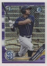 2019 Bowman Chrome Prospects Mega Box Purple Mojo Refractor Tirso Ornelas 3b7