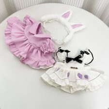 Bunny Ears Skirt Suit for 38cm  Plush Dolls Cosplay Accessory
