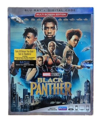 Black Panther (Blu-ray, 2018) with Slipcover Marvel Superhero COMBINE SHIPPING 
