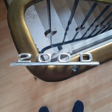 Schriftzug, Emblem, Abzeichen, original Mercedes W123  " 200 D " 