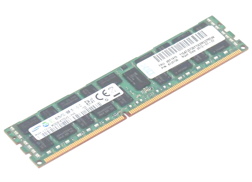 8GB RDIMM 2Rx4 PC3L-10600R DDR3 1333MHz (240 Pin) (ECC) Memory for Server