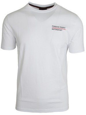 Porsche Penske Motorsport Herren Kurzarm T-Shirt Rundhals Shirt 100% Baumwolle