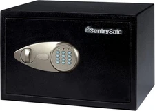 SentrySafe X055 Safe with Digital Keypad Lock, Steel Safe with Interior Lining