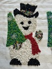 Lot of 4 Vintage Melted Plastic Popcorn Snowman Christmas  Holiday Decorations  — photo 4