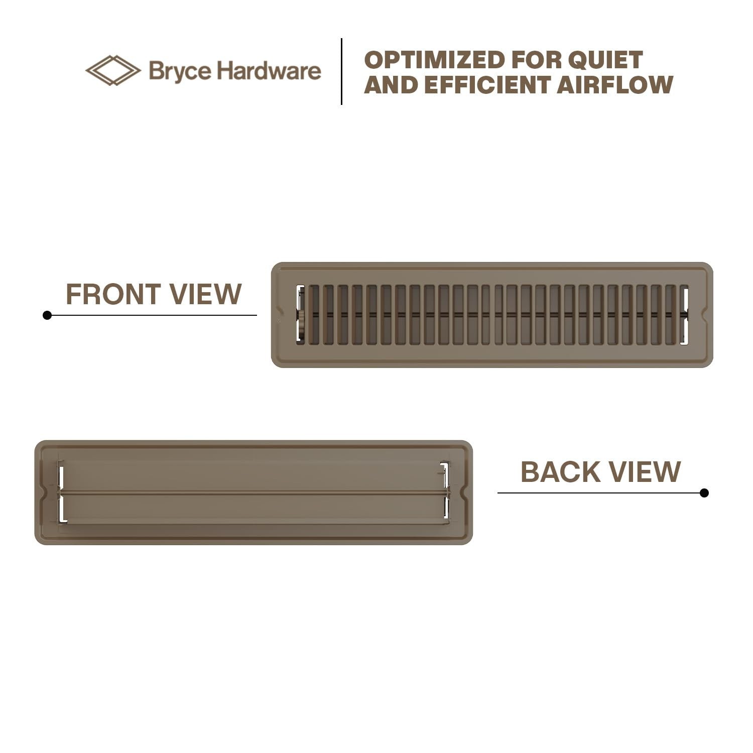 как выглядит Floor Register 2x14 Inches, Heavy Duty Walkable Steel Floor Vents, Ease Adjus... фото