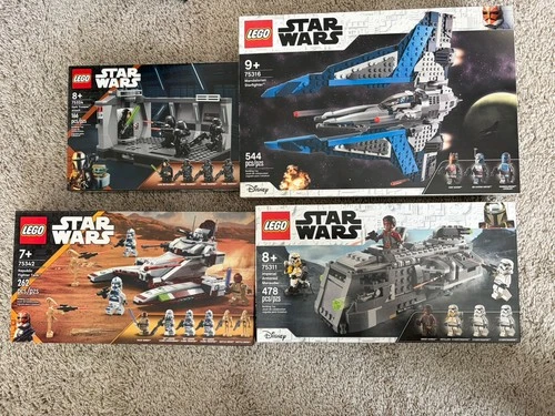 Lego Star Wars Lot -  New 4 Sets - 75316, 75311, 75324 , 75342