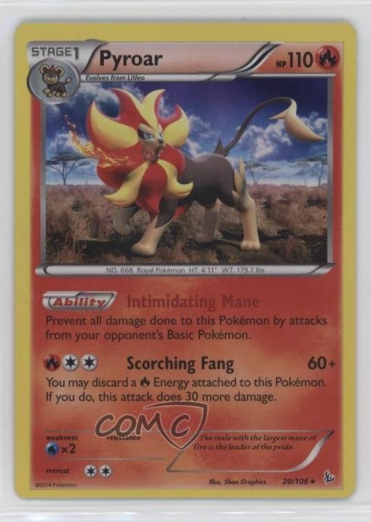 Pyroar Pokemon XY Flashfire #20