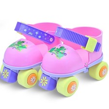 Kids Roller Skates Girls and Boys Ages 2-6, Toddler Rollerskates Adjustable Q...