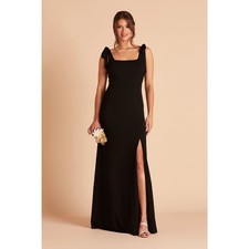 Birdy Grey Alex Black Convertible Bridesmaid Dress Maxi Gown Size XS