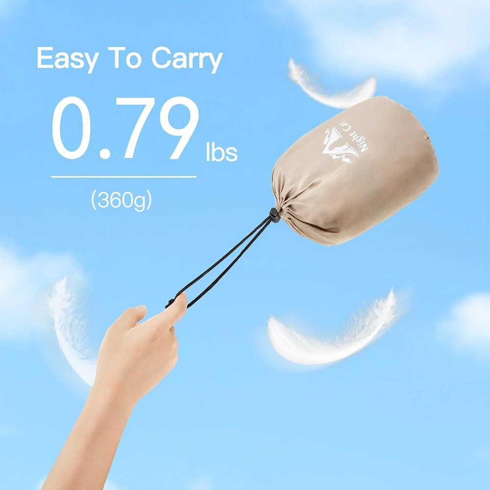 Self-Inflating Travel Pillow for Camping with Memory Foam Support