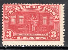 US Stamp Scott #Q3, 3c, Parcel Post, OG, MNH, SCV$24.00