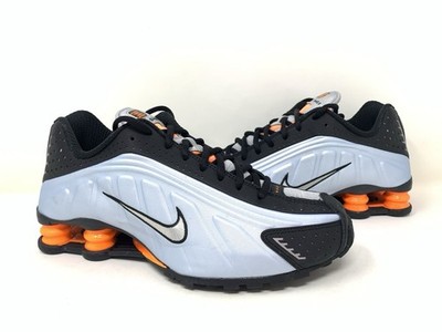 AR3565 401 Nike Shox R4 Retro Blue Tint Metallic Silver US Size 9 Women s