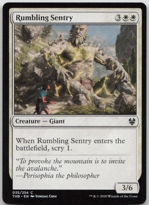 Rumbling Sentry #35 Common Theros Beyond Death Magic: The Gathering DMG