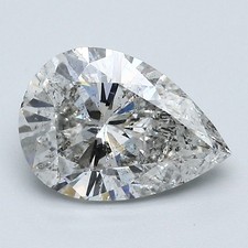 Pear Cut 2.44 CT Certified GIA Natural Mined Diamond Loose I color I1 clarity 3386.39 per carat