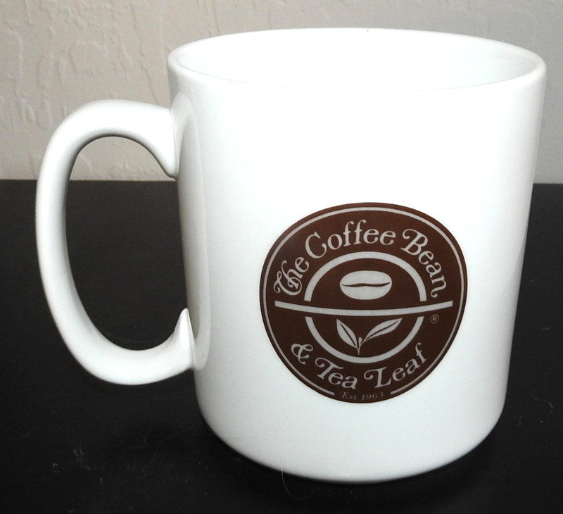 The Coffee Bean Ceramic Mug RARE Dual Logo "Southern California Since 1963"