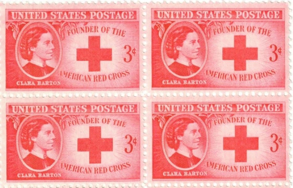 US 3¢ Red Cross Clara Barton Postage Stamp #967 Un-sealed Full Pad of 100 Sheets - Image 4 of 4
