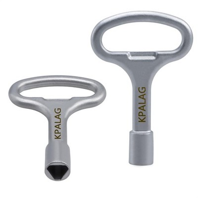 2PCS Triangle Socket Keys, Triangular Panel Lock Key, Universal Silver