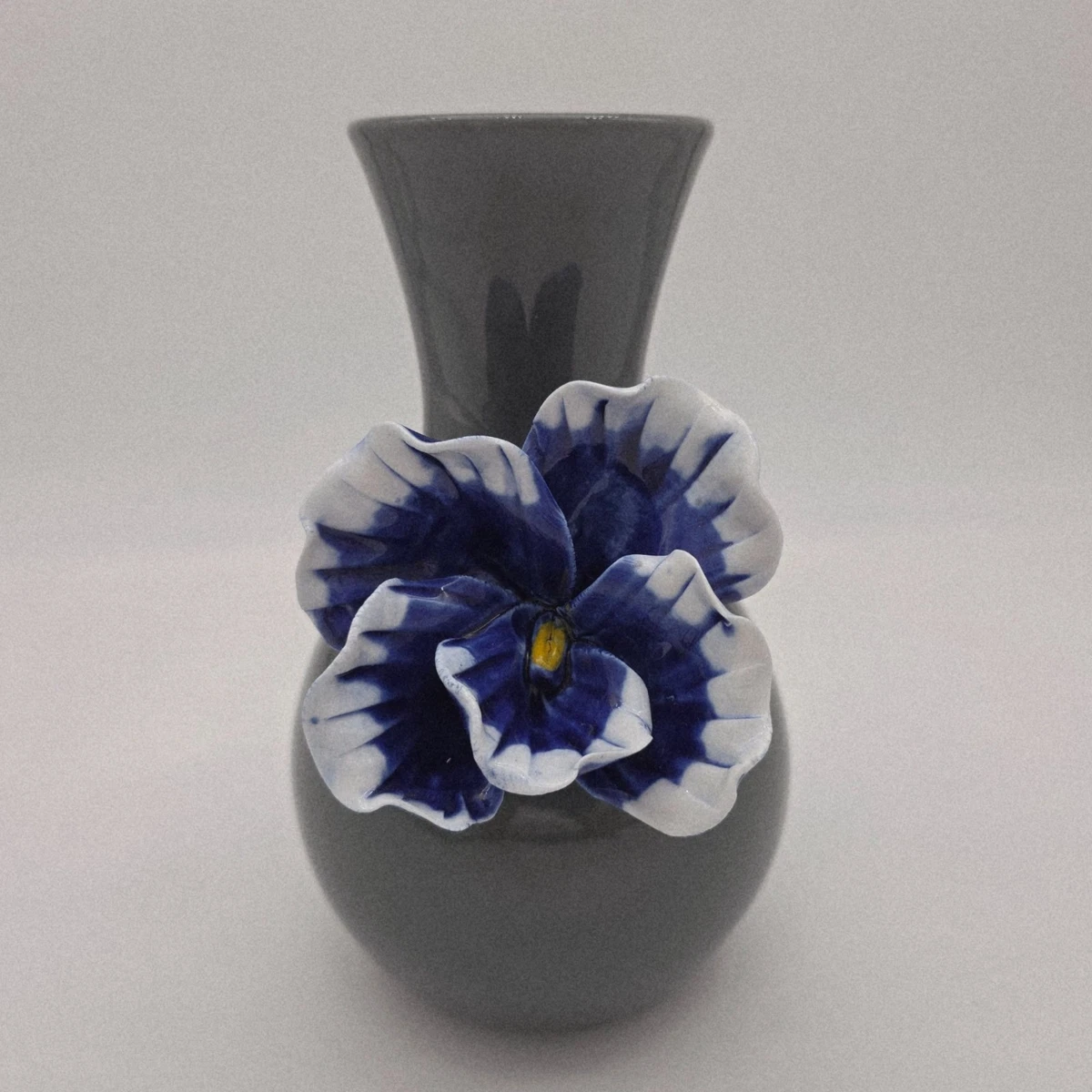 蓝色陶瓷花瓶| eBay