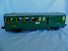 BK225 French Hornby O gauge SNCF 1st Class Coach Baggage Car