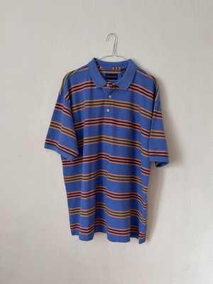 Gant Blue Multi Color Stripe Polo Men s Extra Large