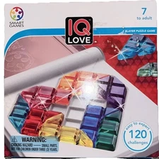 SmartGames IQ Love Travel Puzzle Game 120 Challenges 100% Complete Ages 7+_A3