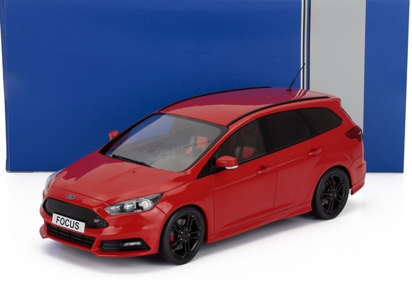 Statisches Modellauto Ford Focus St Turnier 2014 Rot Modellbau Massstab 1:18-image