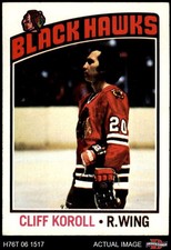 1976 Topps #242 Cliff Koroll Blackhawks 6 - EX/MT