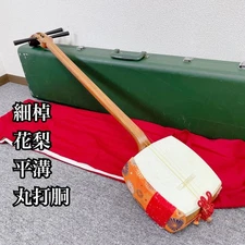 Hosozao Shamisen Japanese Traditional Musical Instrument with Case Set