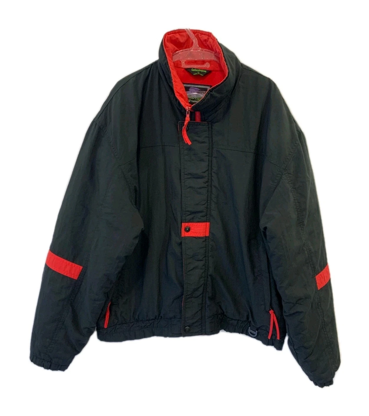 Vtge Gordon & Ferguson Field & Stream Insulated Jacket Men’s L Black Red #203