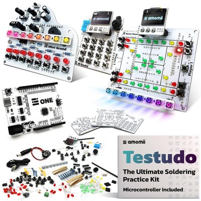 Testudo Soldering Kit amomii Practice Build Gadgets Digital Piano Game Console