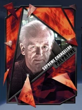 FRACTURED BLACK SUPREME CHANCELLOR PALPATINE LOCK-ON Topps STAR WARS CARD TRADER