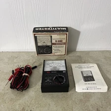Vtg Radio Shack Micronta 18-Range 20,000 Ohms/ Volt DC MULTITESTER No. 22-201U
