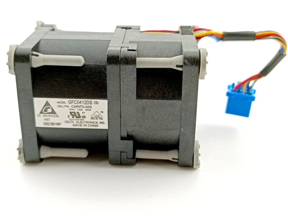 4 x DELL GFC0412DS DP/N 0HR6C0  POWEREDGE R320 R420 R710  SERVER GEHÄUSELÜFTER - Bild 2 von 4
