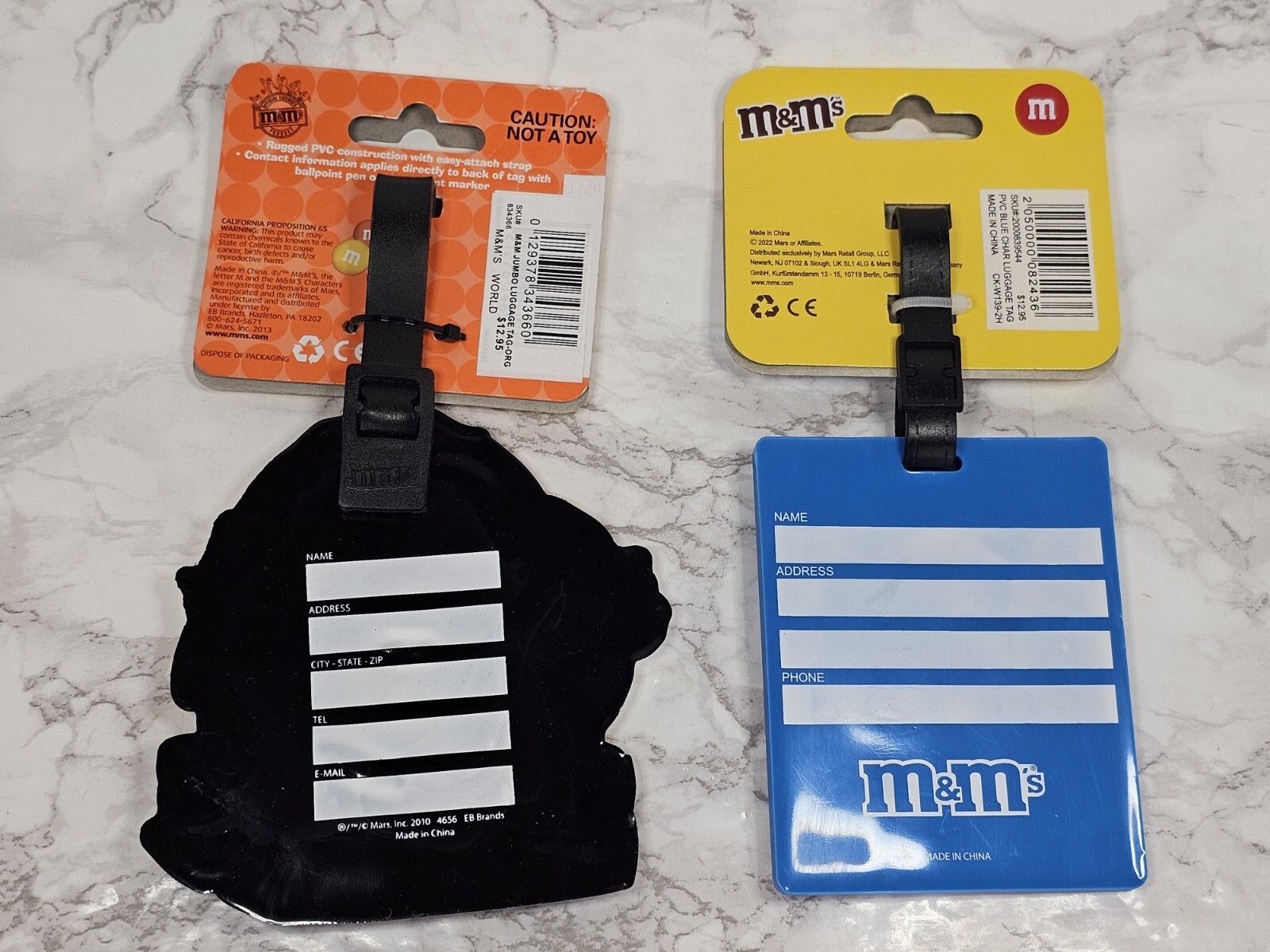 Set Of 2 M&M's Jumbo Luggage Tags New eBay
