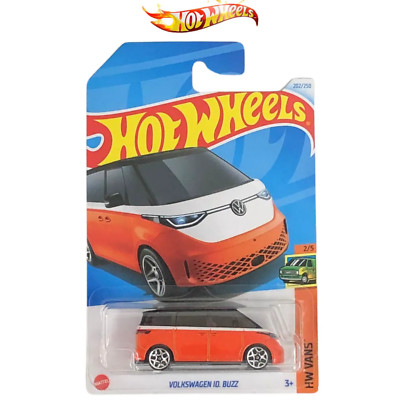 2024 Hot Wheels Volkswagen ID. Buzz HW Vans Series 2/5 Long Card Orange VW Van