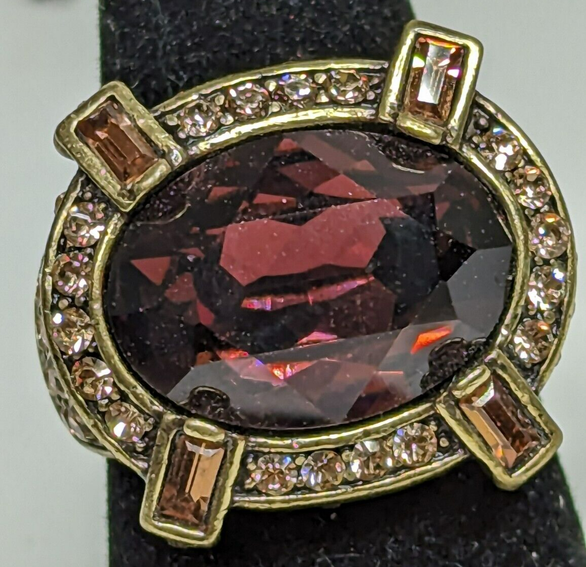 Vintage Heidi Daus Crystal Estate Splendor Ring Size