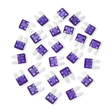 25 pcs 3 A Amp APM ATM Fuse Mini Blade Car Audio Automotive Motorcycle Truck SUV