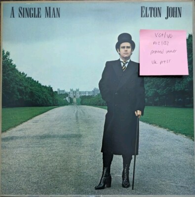 Elton John A Single Man Vinyl Record VG+/VG TRAIN1 1978