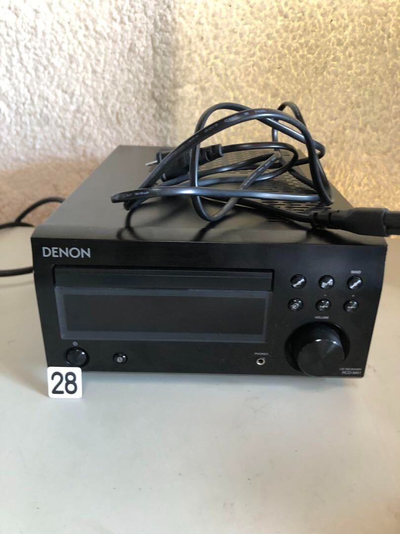 Denon RCD-M41 CD Receiver Black Bluetooth CD Power Amp Radio
