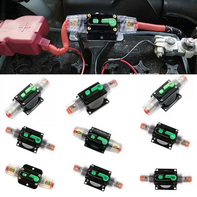 Upgrade to AGU Type Fuse Holders with 10A 100A AMP Circuit Breaker Fuse Reset