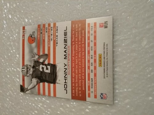 Johnny Manziel Browns 2014 Rookies And Stars RC #153 - Picture 3 of 4