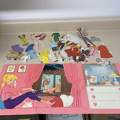 Barbie and Ken ペーパードール Barbie and Ken Cut-Outs Go Together Fashions Paper Doll Mattel