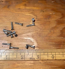 Wood Screws Flat Head Slotted # 4 X 5/8 Steel Bright