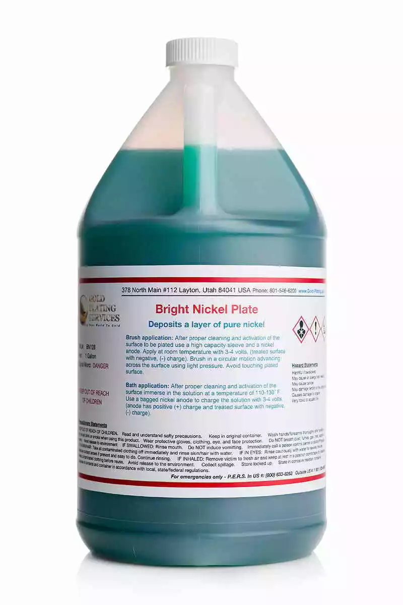 Bright Nickel Plating Solution For Electroplating 1 Gallon