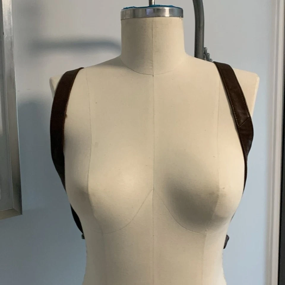 Mochila de cuero Wilson vintage de cuero marrón Foto 4 de 4