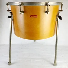 Sonor Timpani-Tom Drum 10 x 16" Vintage 70s Made In Germany 6Ply Natural Beech