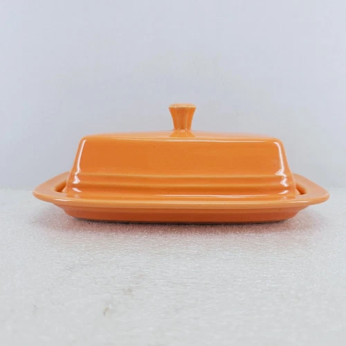 COVERED BUTTER DISH tangerine orange NEW FIESTAWARE FIESTA