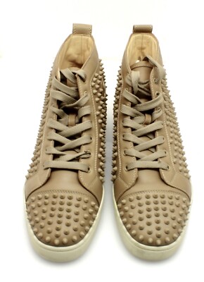 mm 120 - Alta Chick Hot ハイヒール スパイク ベージュ Louboutin Christian Open-toe leather calf Patent - pumps 靴